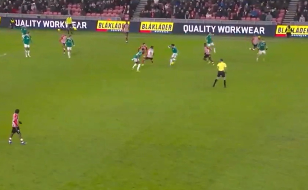 Curtis Jones produced a delightful flick towards the end of Liverpool's win over Sunderland
