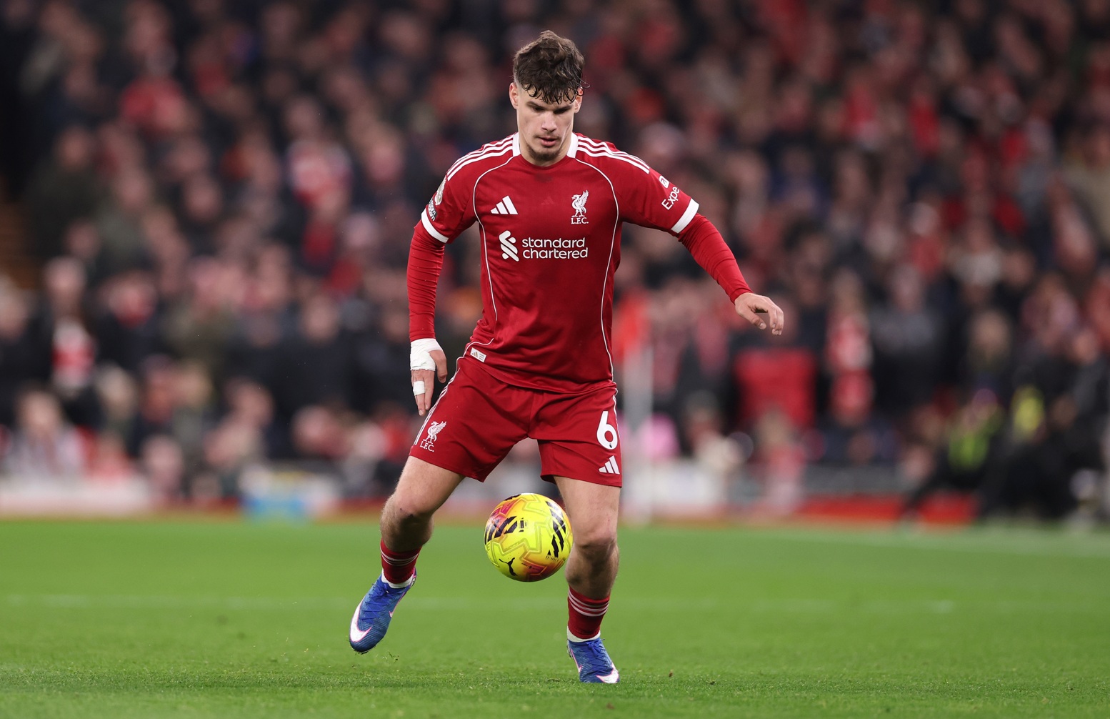 Milos Kerkez was praised for a 'superb' challenge on Erling Haaland in the opening minutes against Man City
