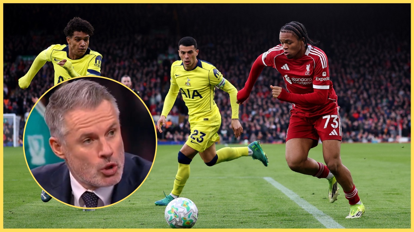 Jamie Carragher praised Rio Ngumoha's display on his first Premier League start