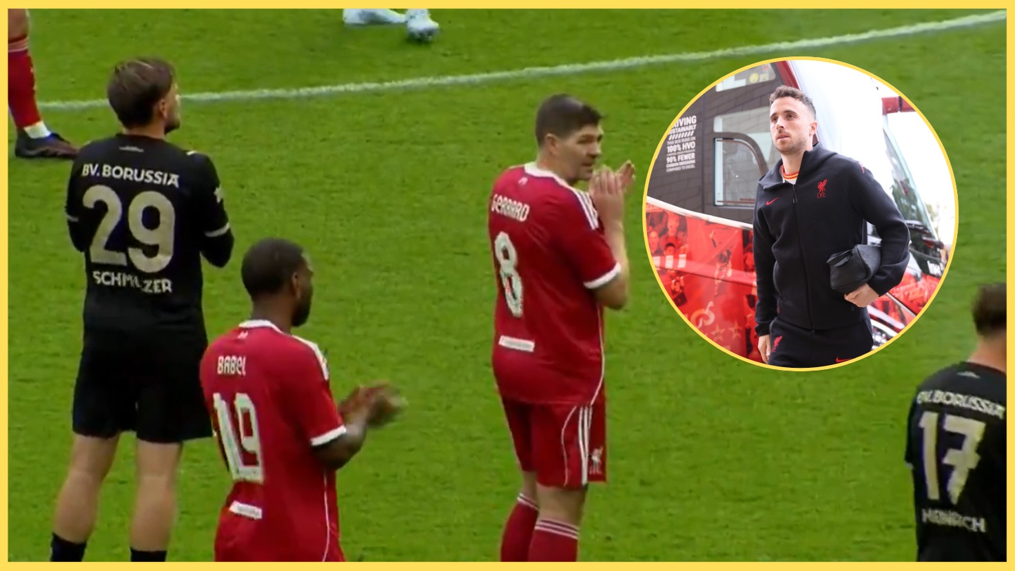 Anfield stopped to pay tribue to Diogo Jota during the Liverpool Legends match