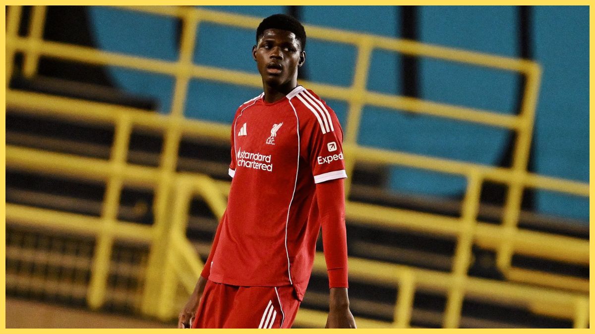 Mor Talla Ndiaye in action for Liverpool U21s