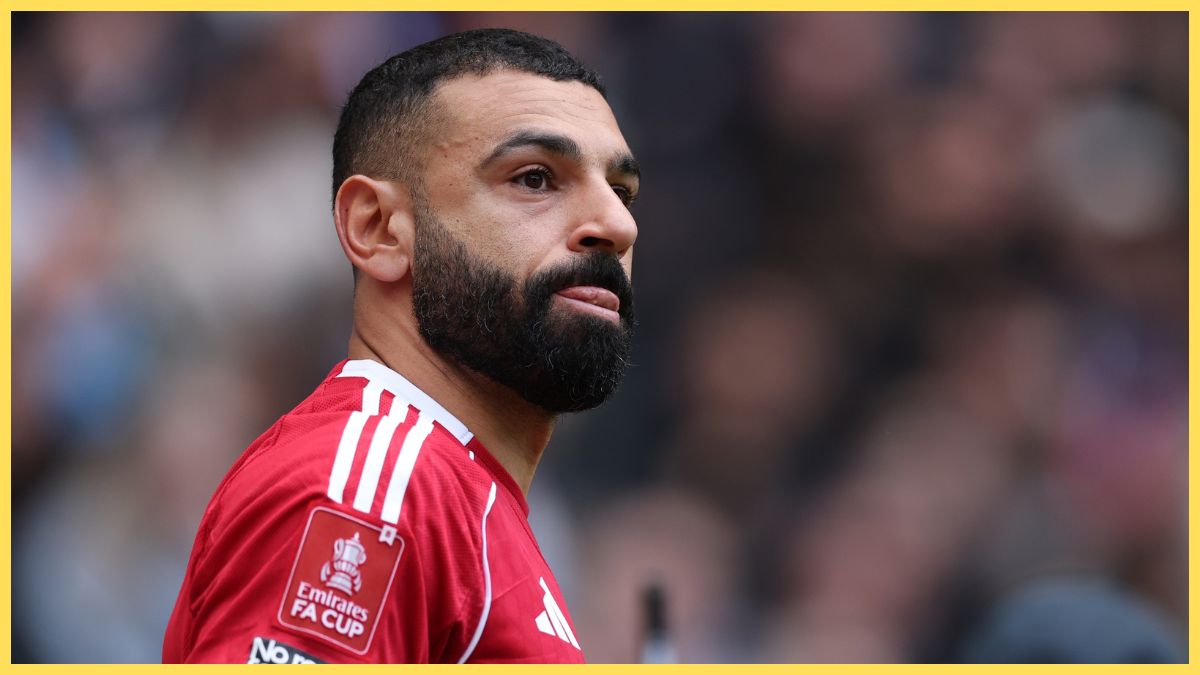 Mohamed Salah of Liverpool during the Emirates FA Cup Quarter Final match between Manchester City and Liverpool