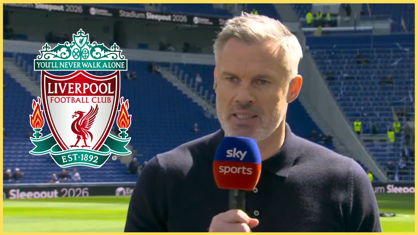 Jamie Carragher on punditry duty for Sky Sports