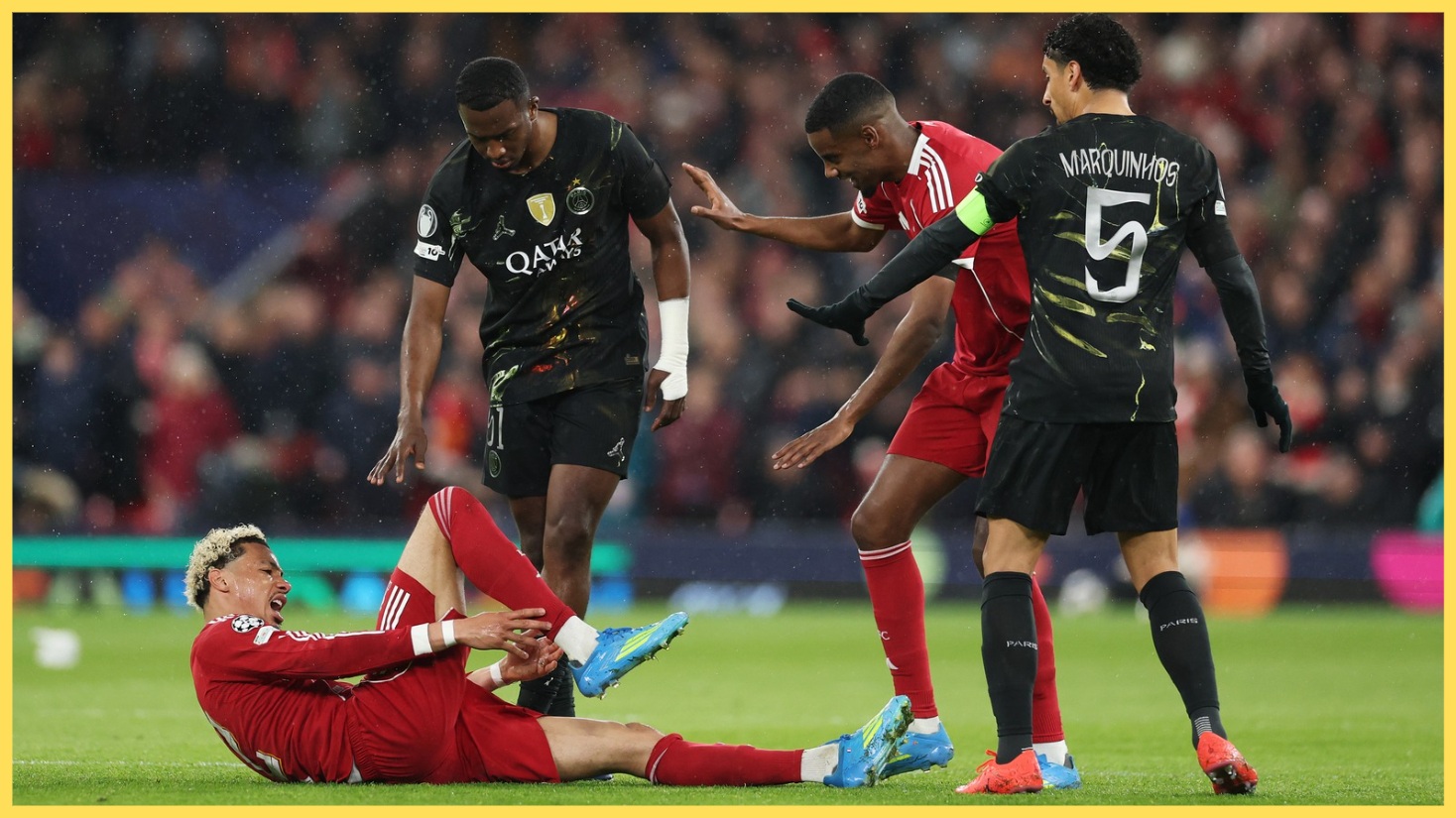 Hugo Ekitike has taken to Instagram with a defiant message after suffering a serious injury