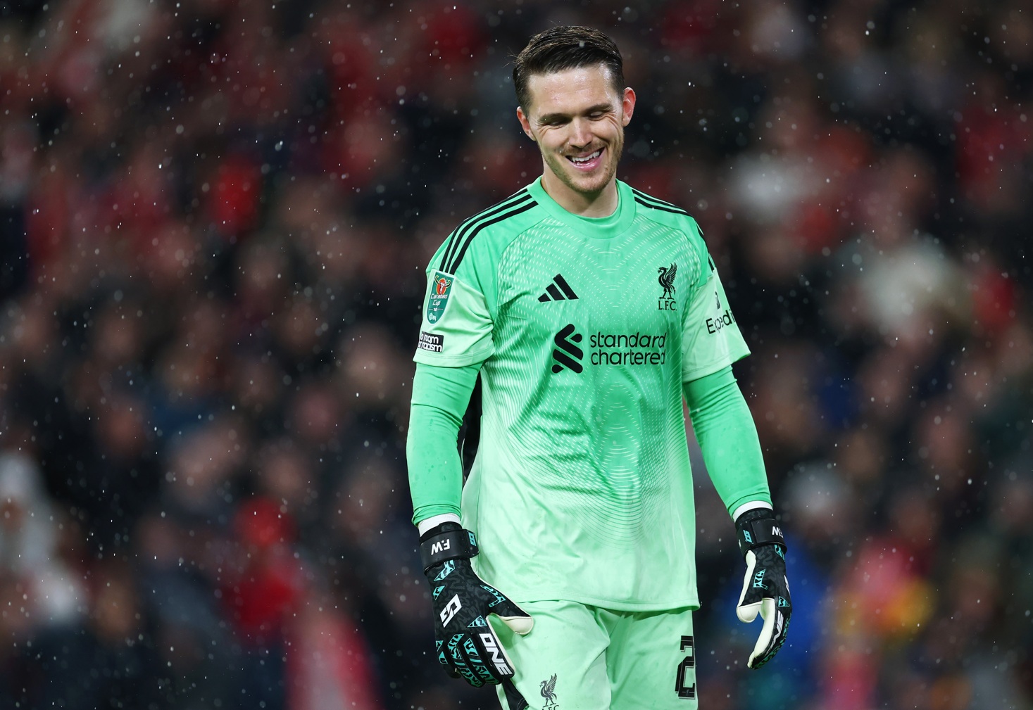 Freddie Woodman was summoned from the bench in Liverpool's Merseyside derby win on Sunday