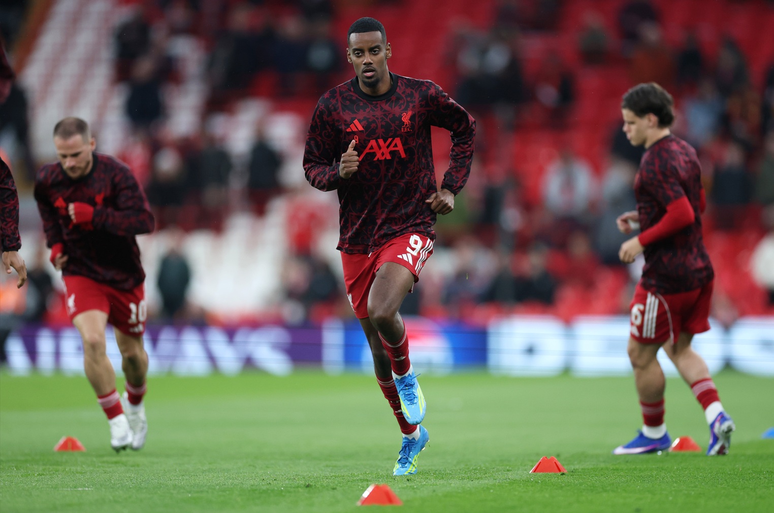 Alexander Isak was substituted at half-time in Liverpool's defeat at home to PSG