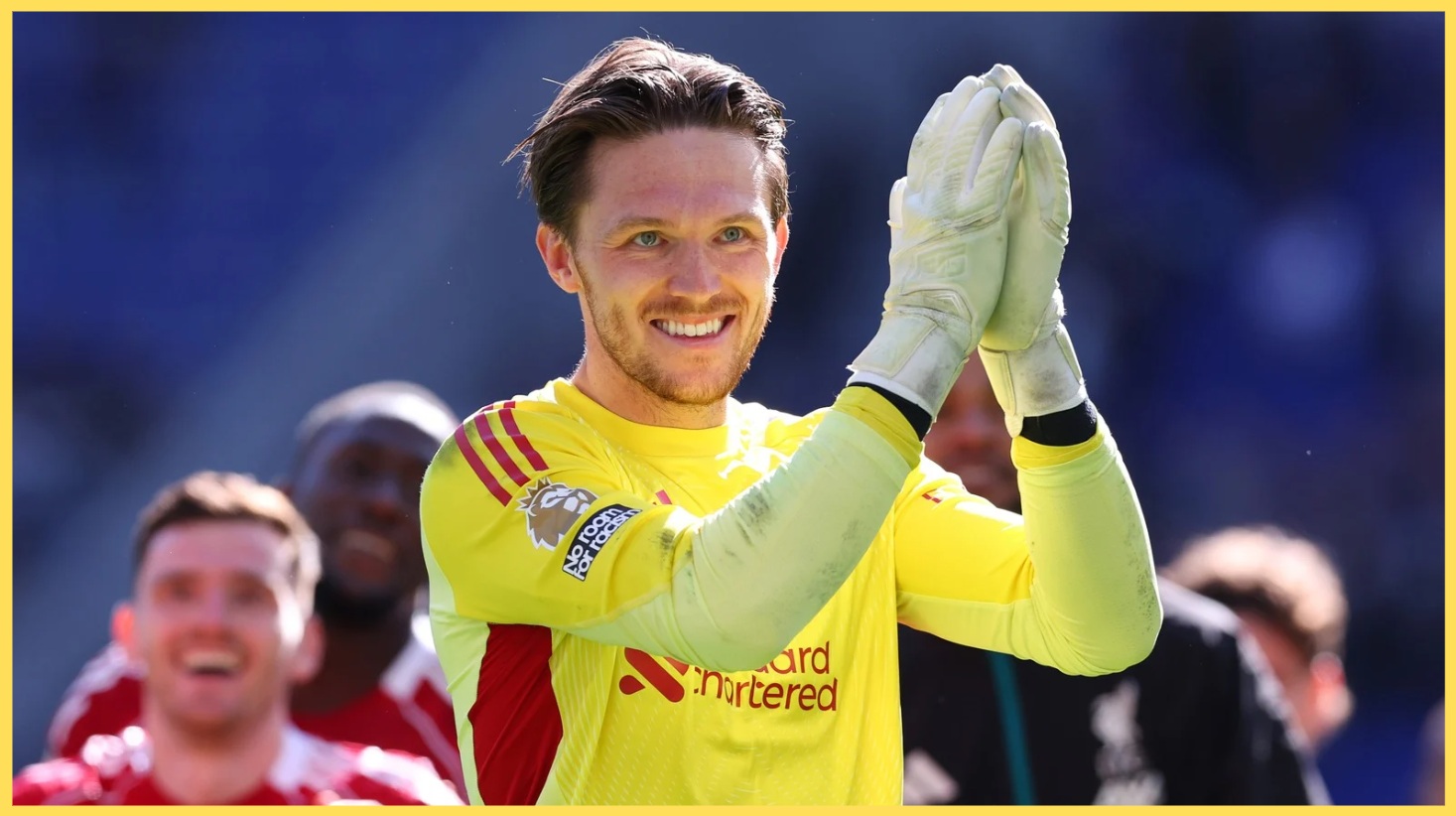 Freddie Woodman made two brilliant saves in the first half against Crystal Palace
