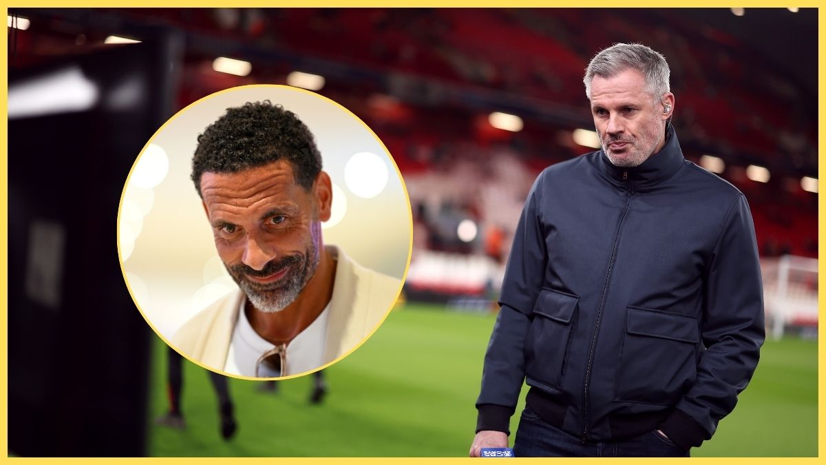 Jamie Carragher and Rio Ferdinand clash online