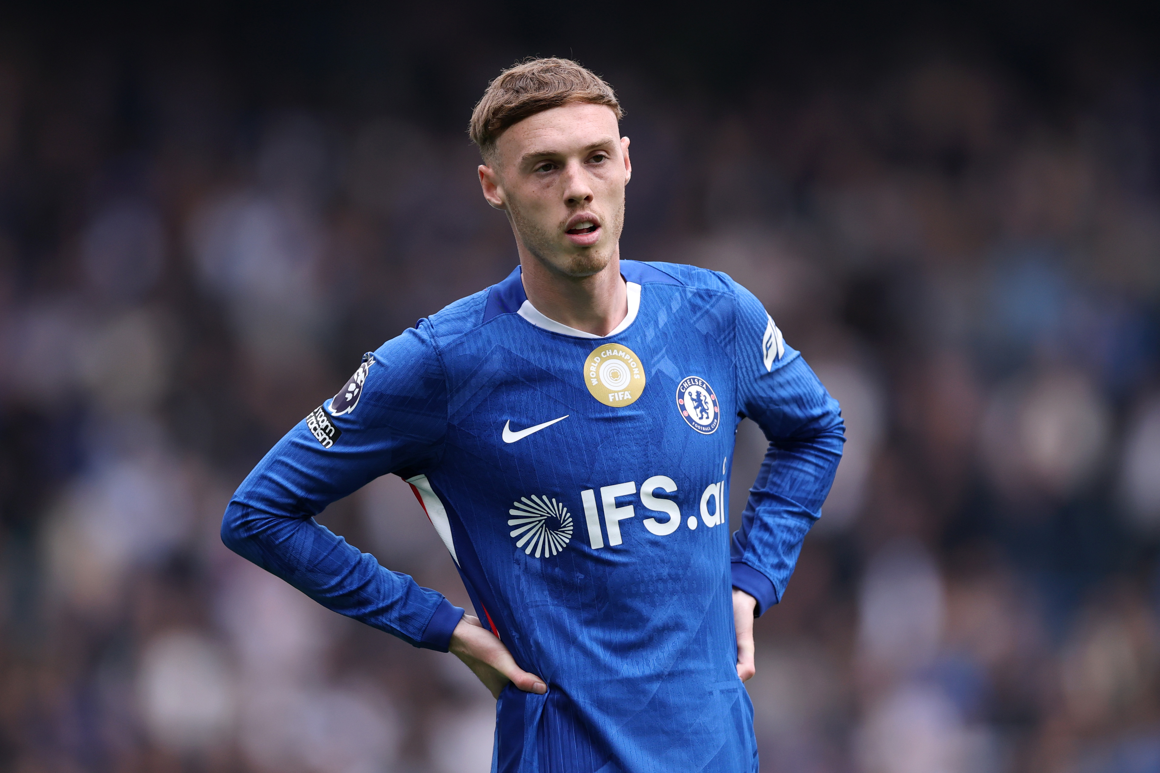 Cole Palmer reacts to Chelsea's defeat to Nottingham Forest last Monday