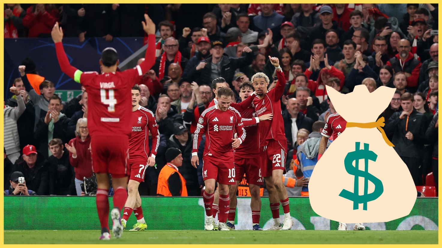 Liverpool earned £95.3m in prize money from the 2025/26 Champions League