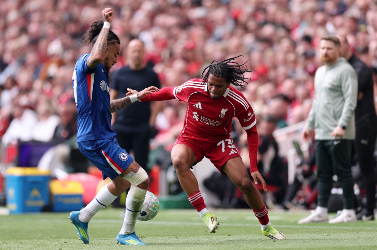 Rio Ngumoha provided an excellent assist for Ryan Gravenberch to score against Chelsea