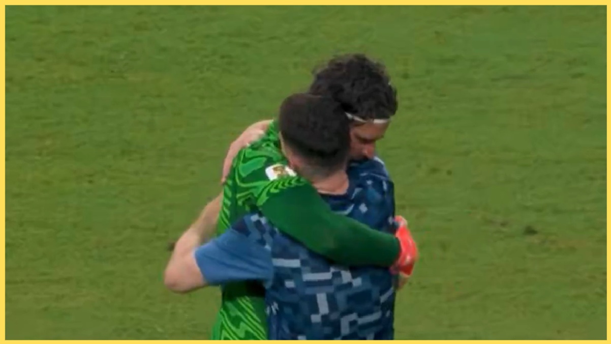 Alisson Becker and Andy Robertson shared a warm embrace after Brazil's win over Scotland