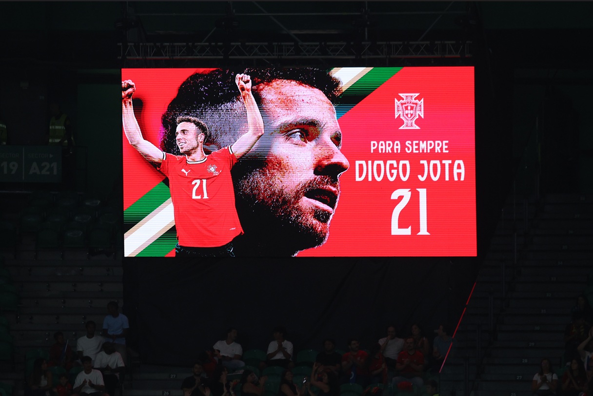 Diogo Jota is remembered prior to a Portugal match in October 2025