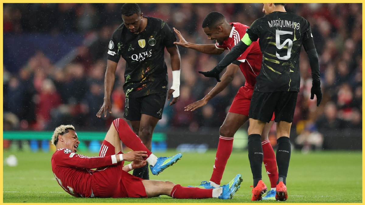 Hugo Ekitike suffered a serious Achilles injury against Paris Saint-Germain in April