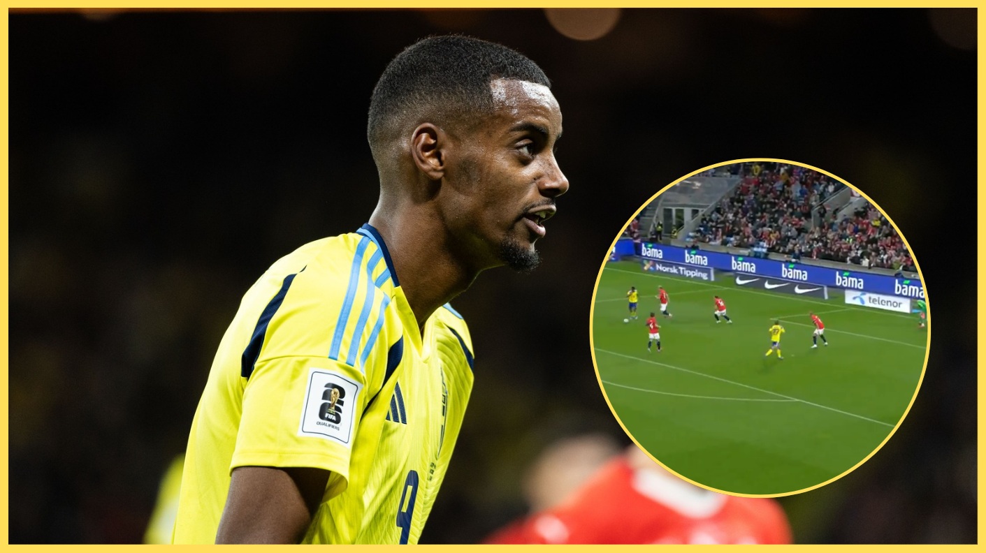 Alexander Isak scored a stunning goal for Sweden in their defeat to Norway