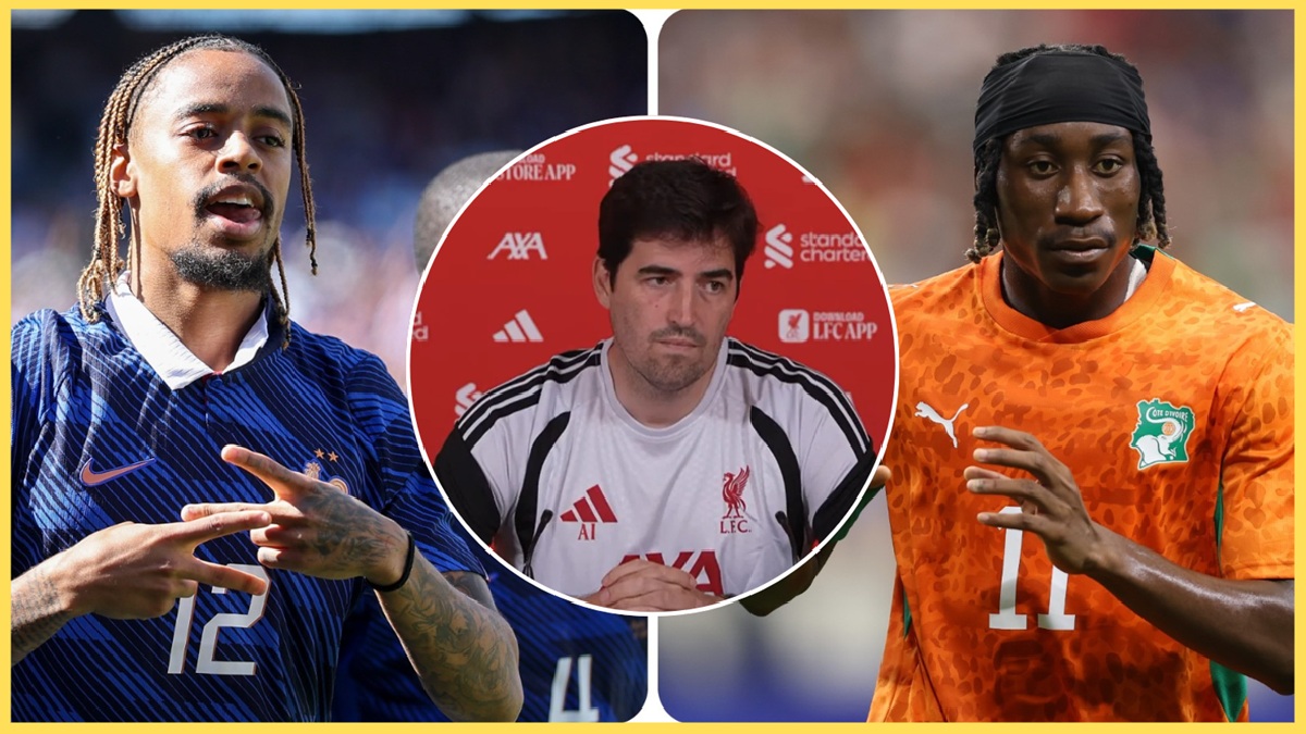 Andoni Iraola batted away questions about Bradley Barcola and Yan Diomande