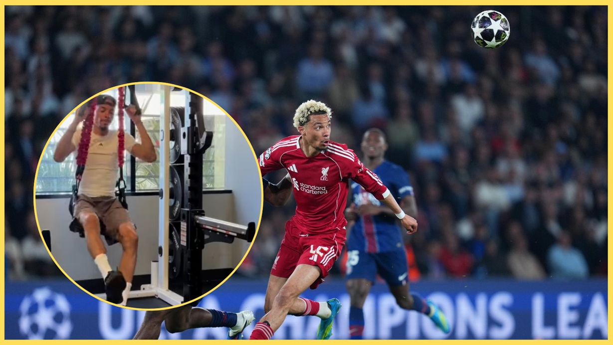 Hugo Ekitike has been put through his paces by California-based physio Berengar Buschmann