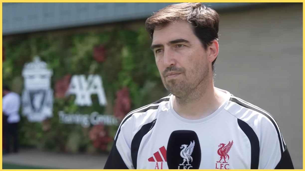 Andoni Iraola speaks to LFCTV from the AXA Training Centre