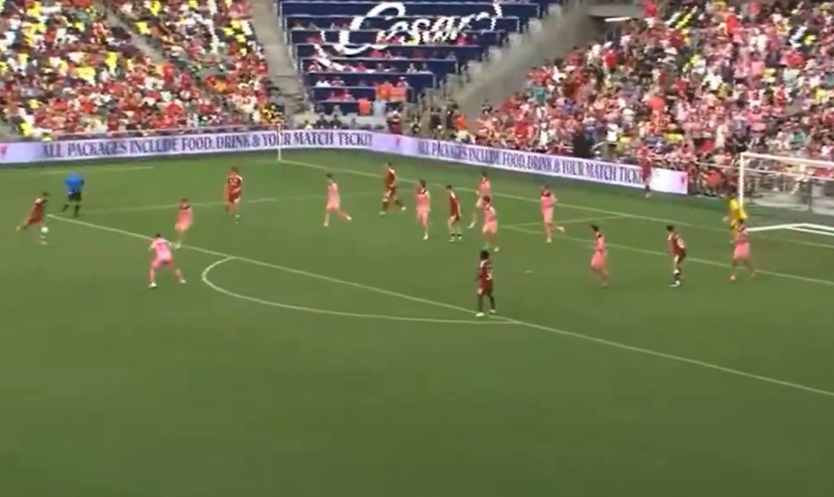 Dominik Szoboszlai scored a stunning volley against Sunderland in Nashville
