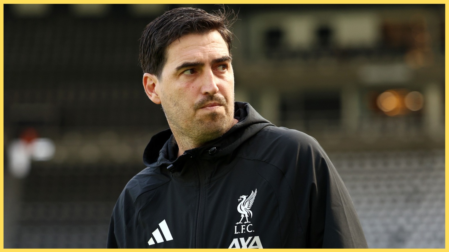 Andoni Iraola pictured before Liverpool's match against Newcastle last Sunday