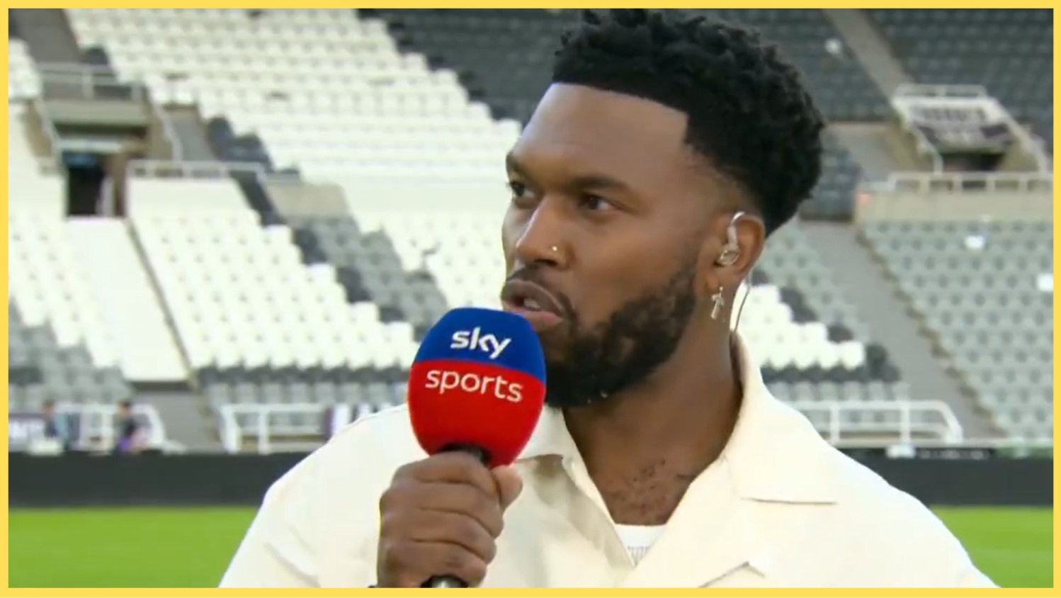 Daniel Sturridge speaking on Sky Sports' live coverage