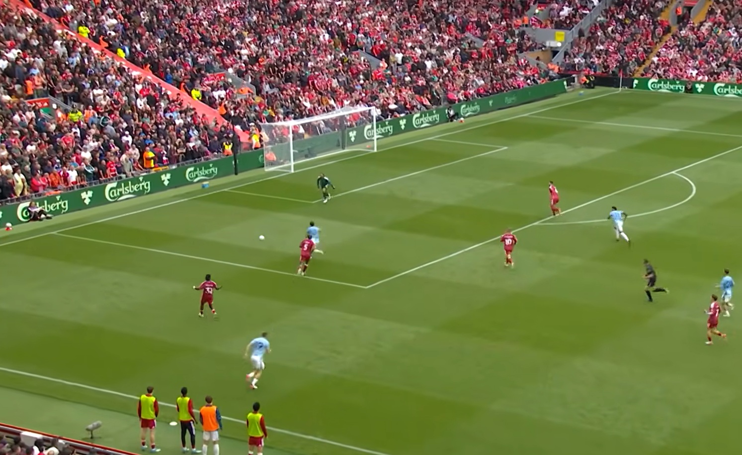 Jeremie Frimpong lost Neco Williams just before Nottingham Forest were awarded a penalty at Anfield