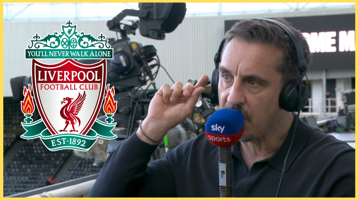Gary Neville criticised the performance of Florian Wirtz in Liverpool's 2-2 draw at Newcastle