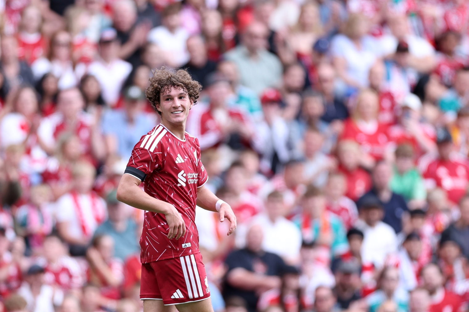 Lewis Koumas was given his Premier League debut in Liverpool's draw at Newcastle on Sunday