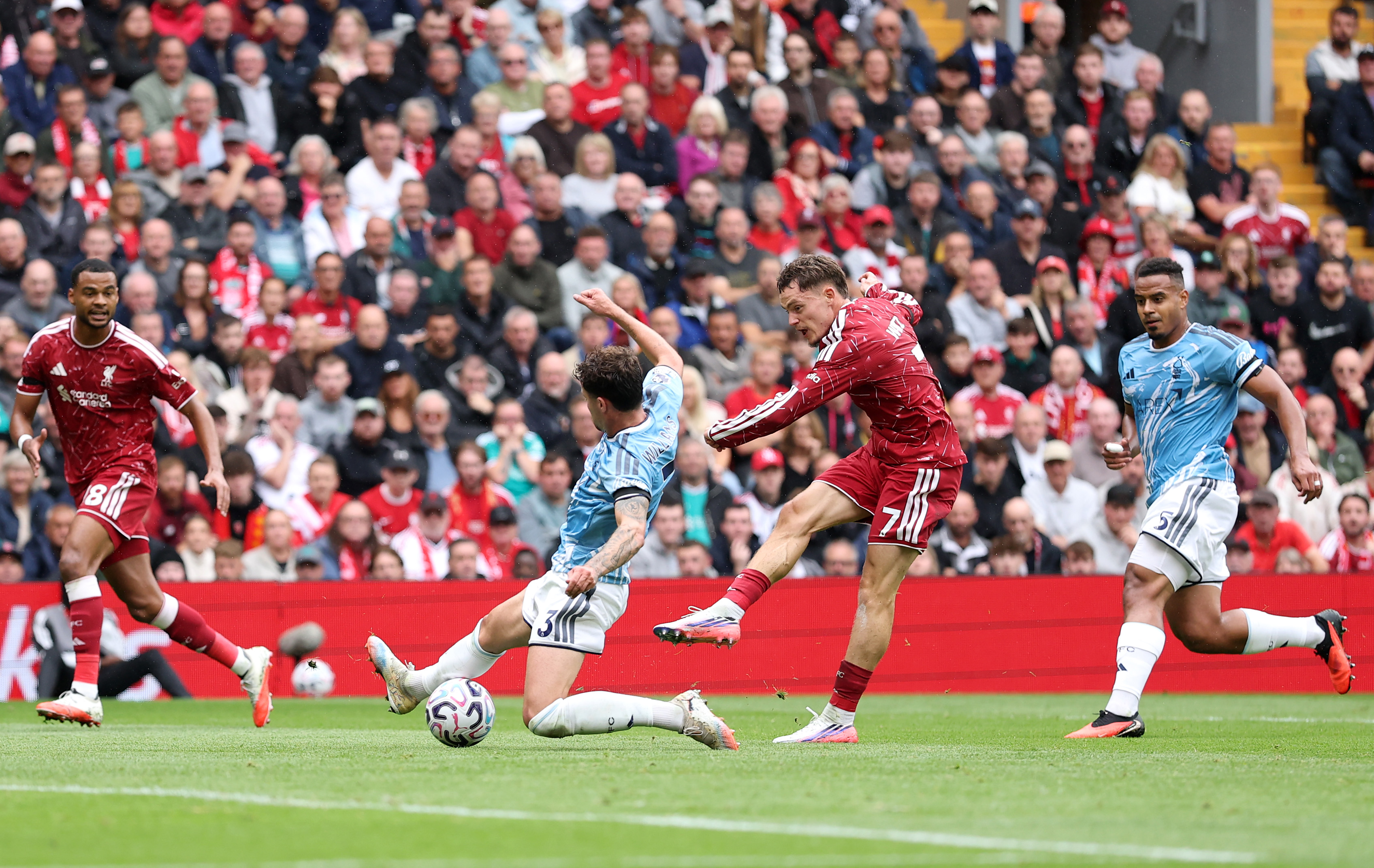 Liverpool playmaker Florian Wirtz has a goal disallowed in the 2-2 draw against Nottingham Forest