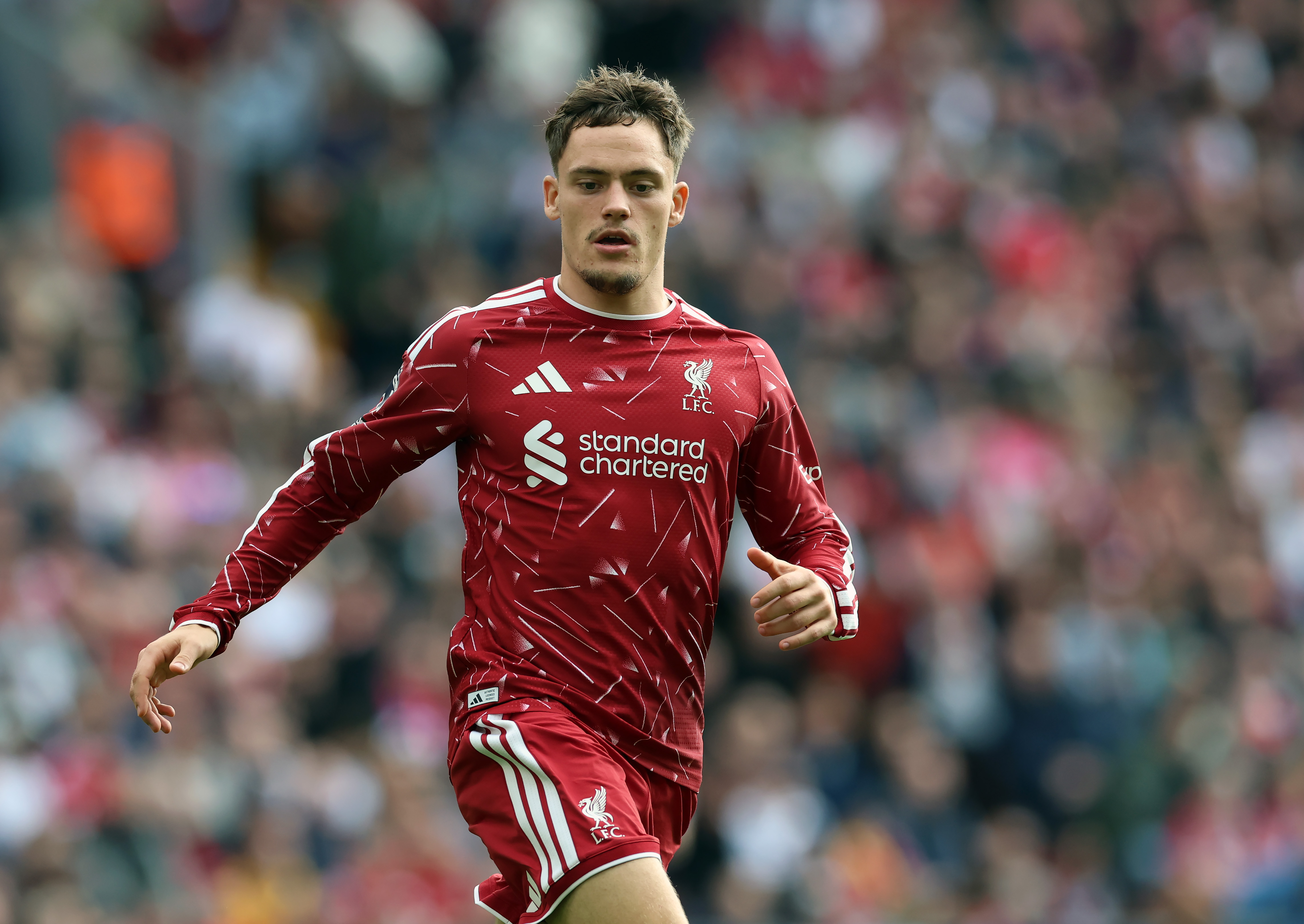 Florian Wirtz in action for Liverpool
