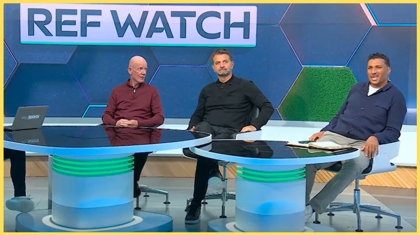 Dermot Gallagher, Tim Sherwood and Jay Bothroyd on Sky Sports' Ref Watch segment