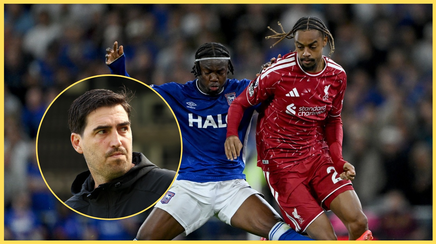 Andoni Iraola was pleased with Bradley Barcola's performance on his debut for Liverpool