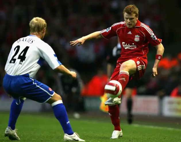 John Arne Riise in action for Liverpool in 2007