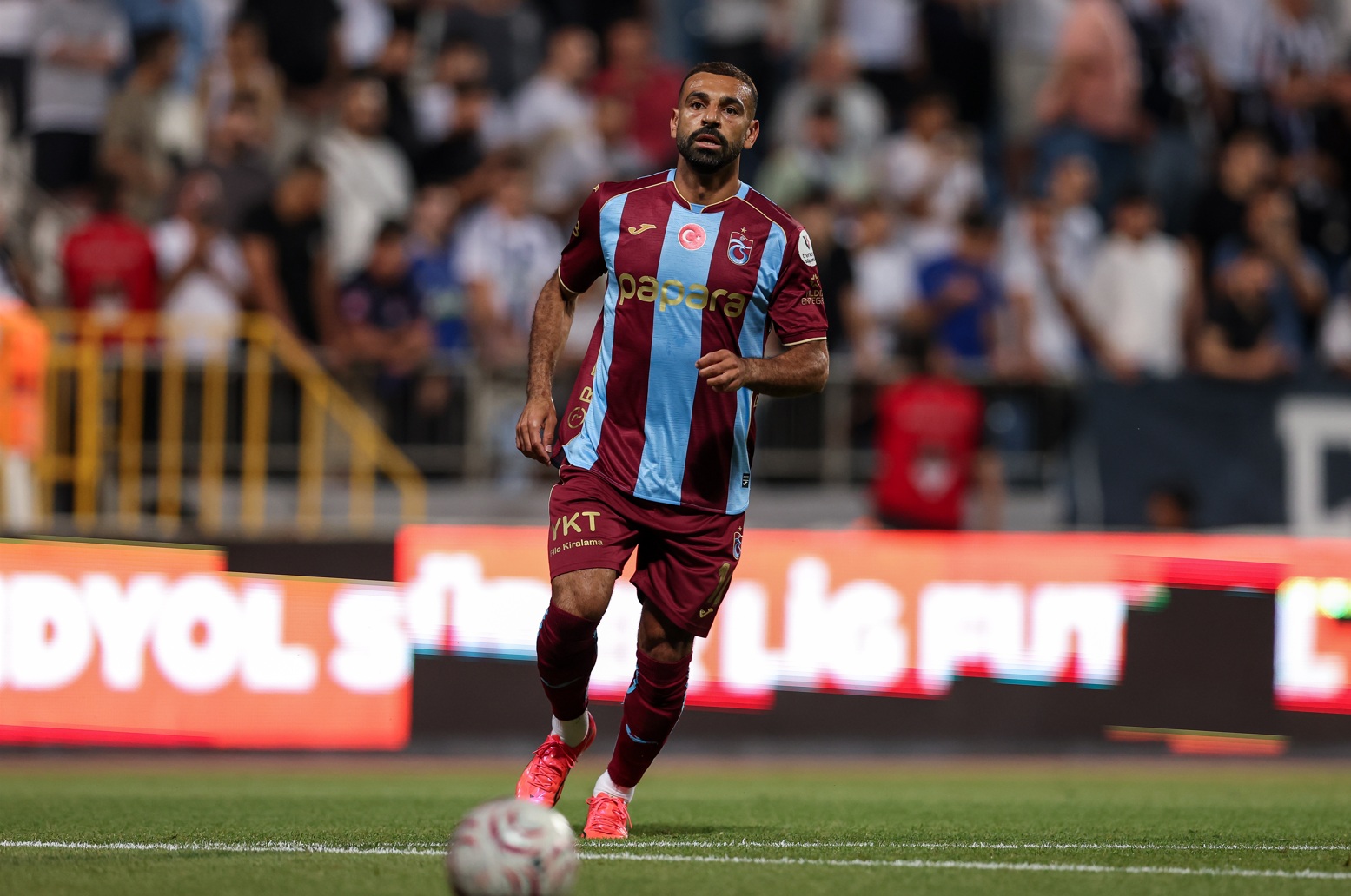 Mo Salah in action for Trabzonspor