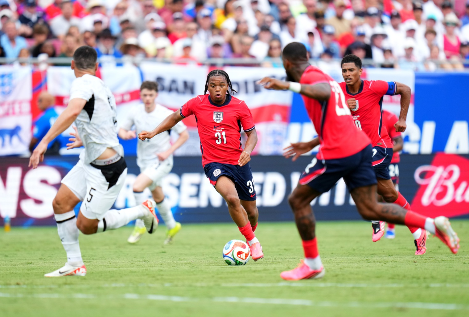 Rio Ngumoha made his senior debut for England in June