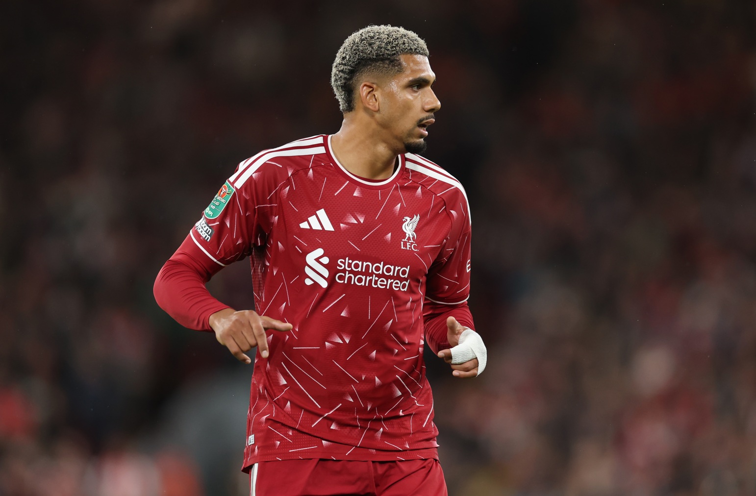 Ronald Araujo in action for Liverpool