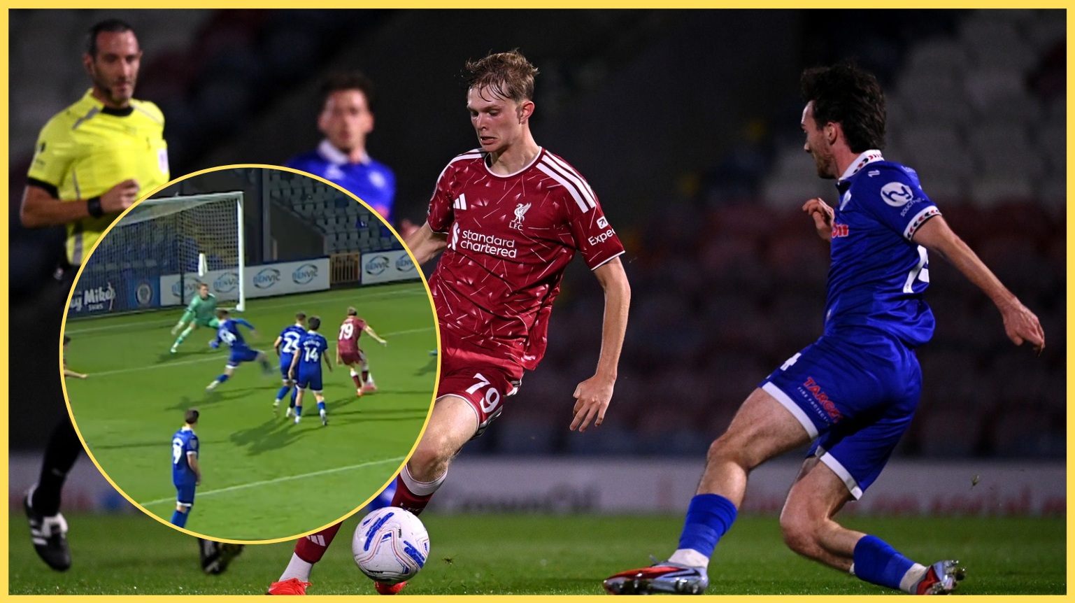 Will Wright scored a magnificent goal for Liverpool under-21s against Rochdale